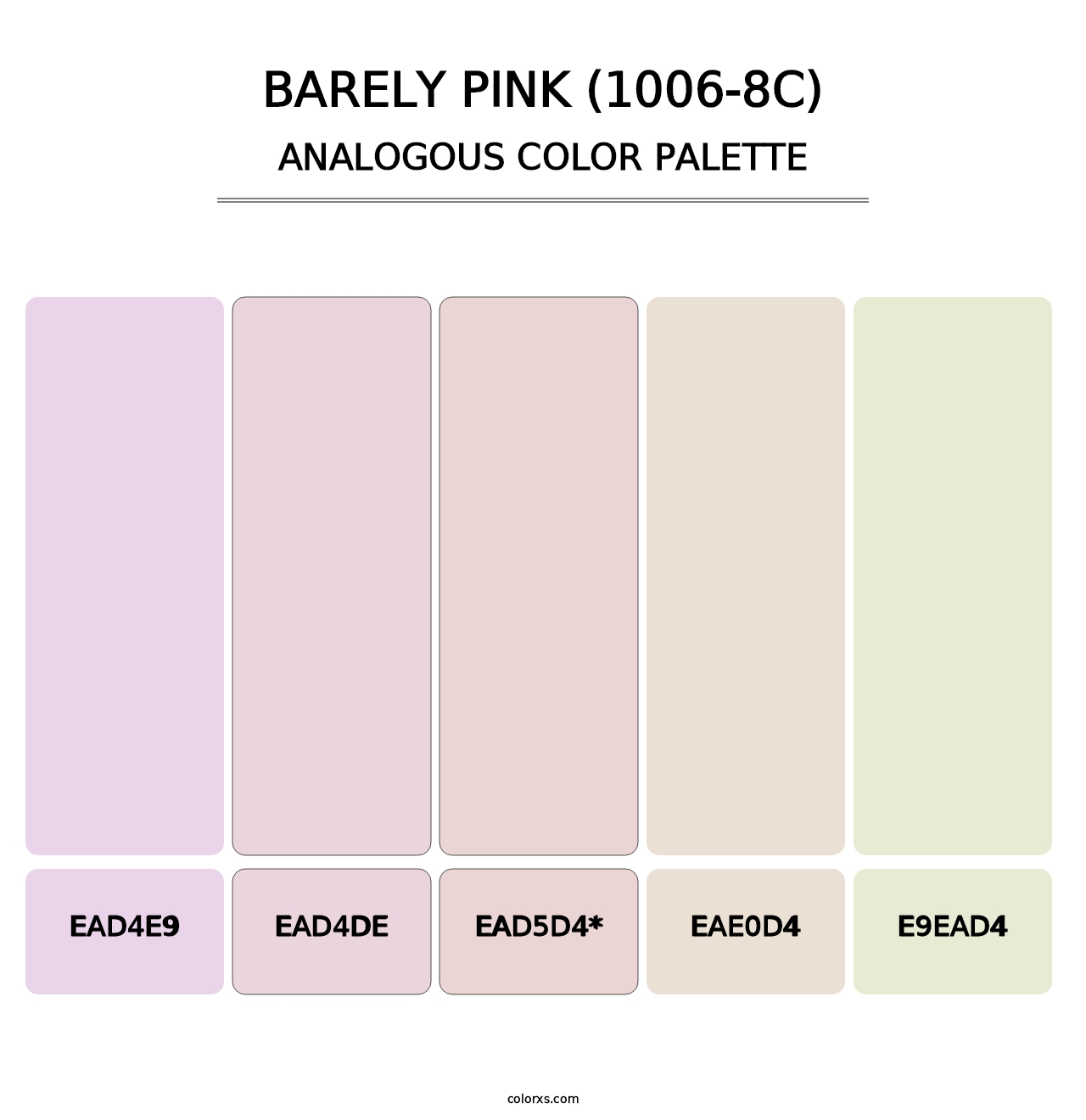 Barely Pink (1006-8C) - Analogous Color Palette