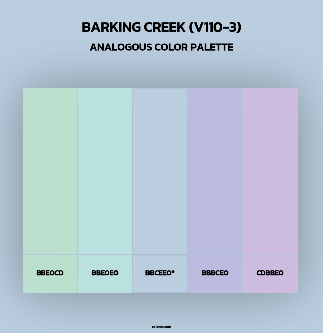 Barking Creek (V110-3) - Analogous Color Palette