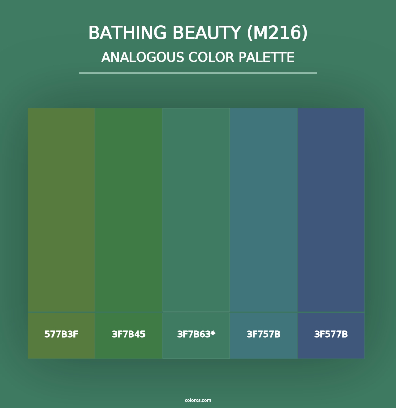 Bathing Beauty (M216) - Analogous Color Palette