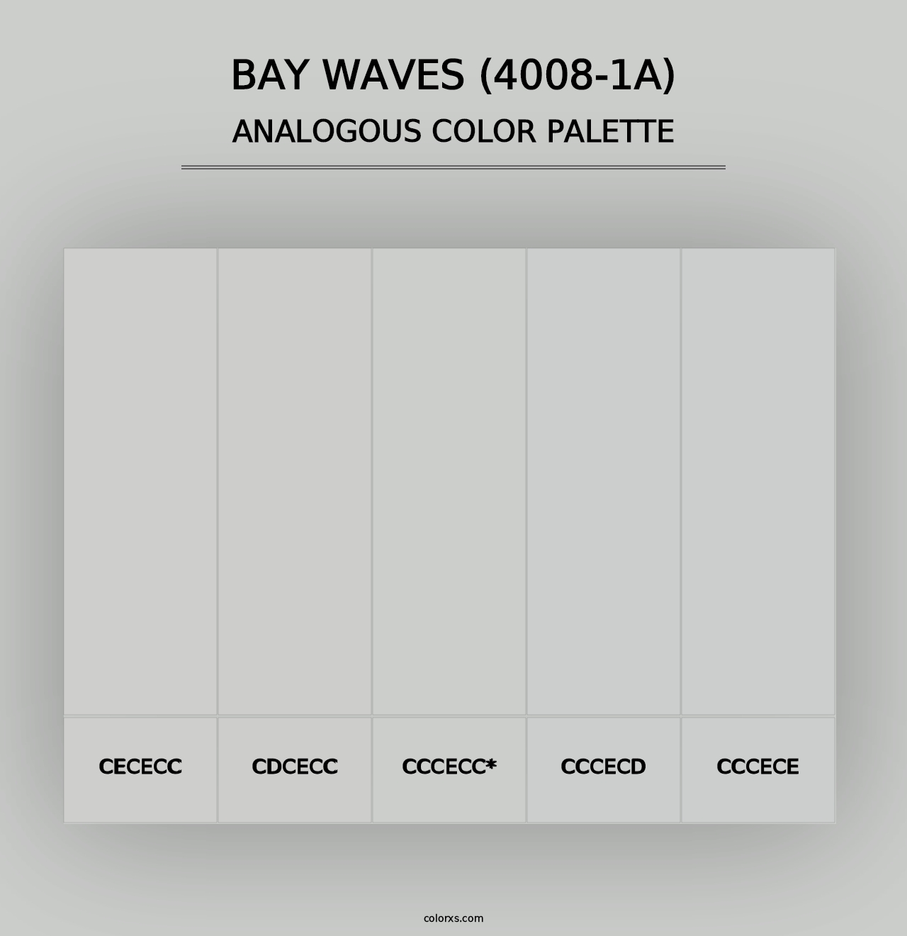 Bay Waves (4008-1A) - Analogous Color Palette