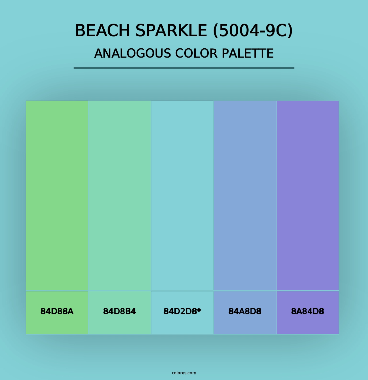 Beach Sparkle (5004-9C) - Analogous Color Palette