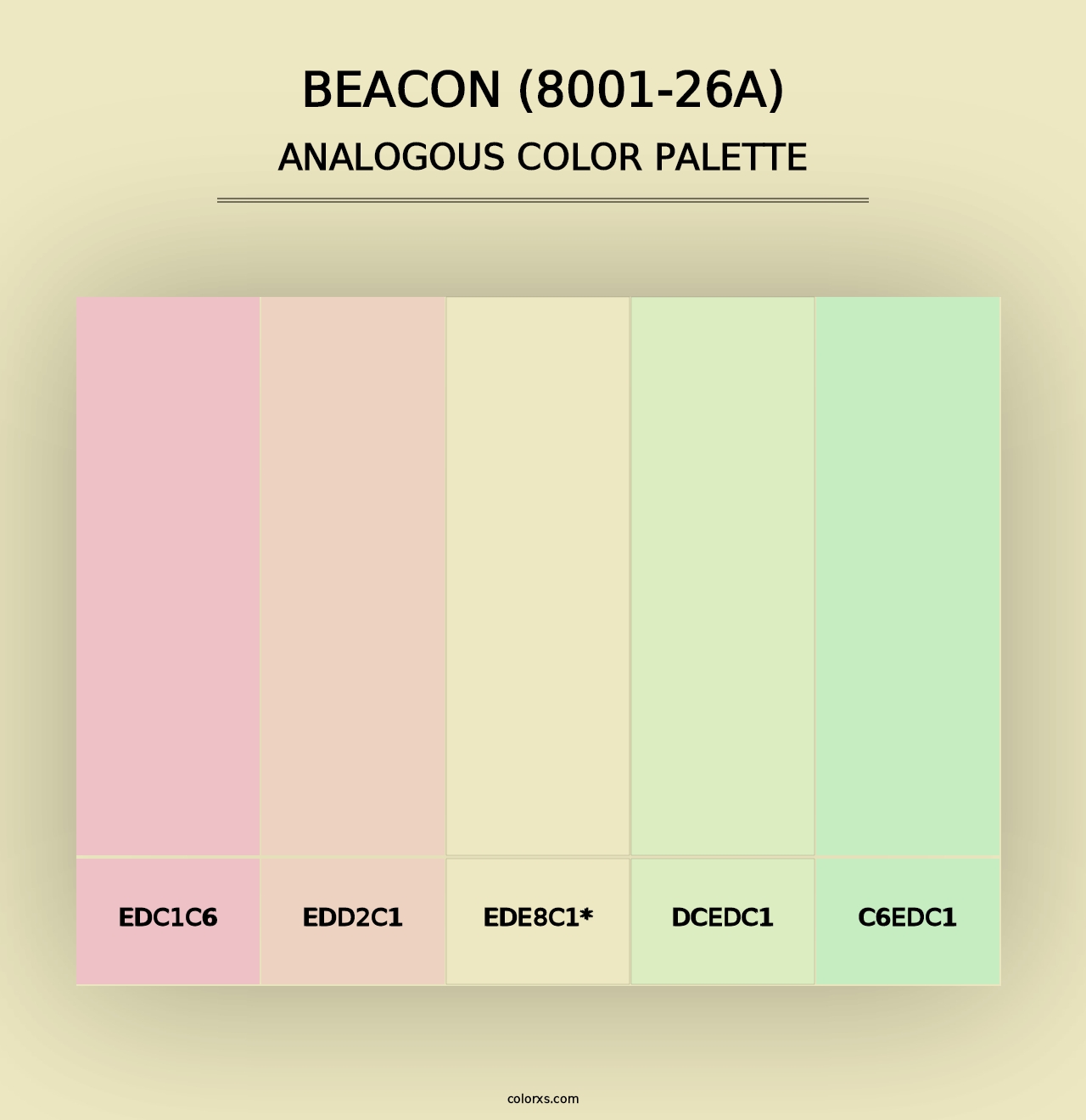 Beacon (8001-26A) - Analogous Color Palette