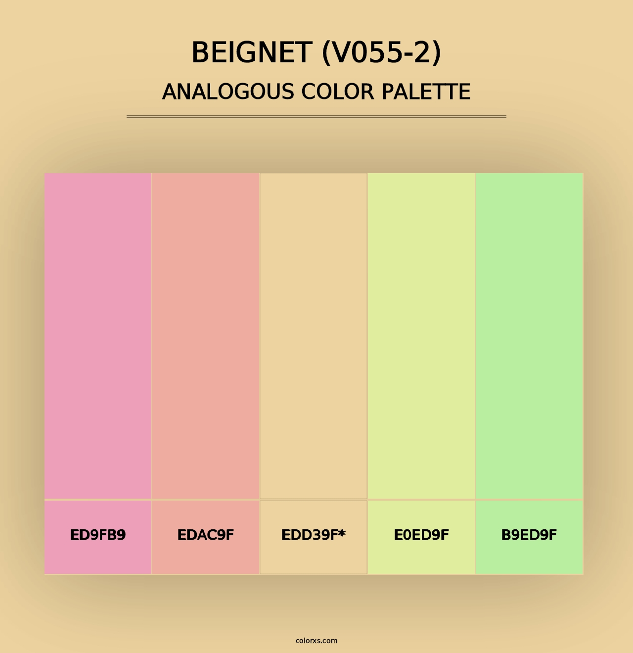 Beignet (V055-2) - Analogous Color Palette