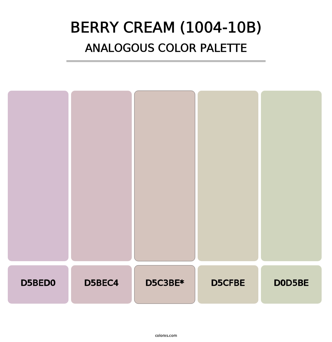 Berry Cream (1004-10B) - Analogous Color Palette