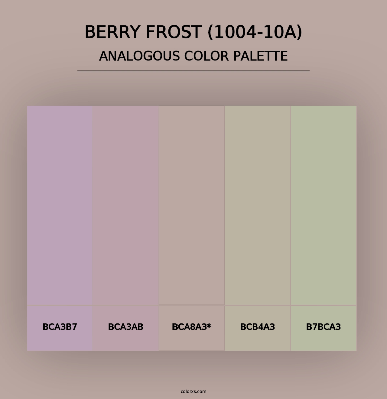 Berry Frost (1004-10A) - Analogous Color Palette