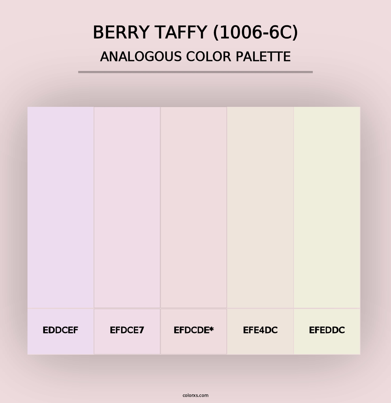 Berry Taffy (1006-6C) - Analogous Color Palette