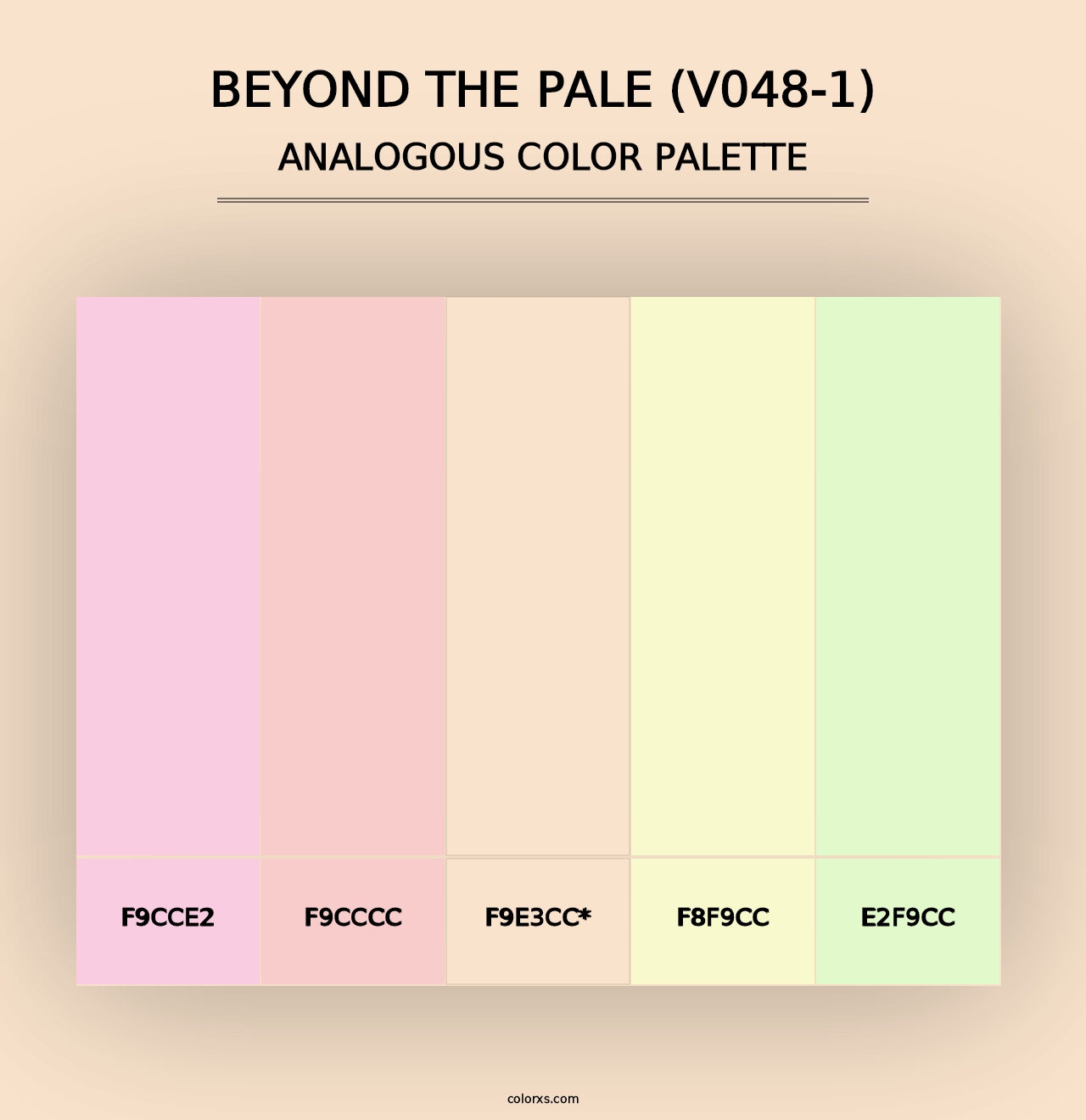 Beyond the Pale (V048-1) - Analogous Color Palette