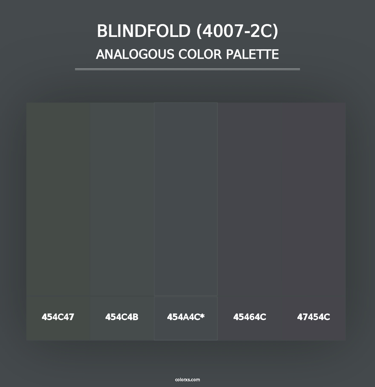 Blindfold (4007-2C) - Analogous Color Palette