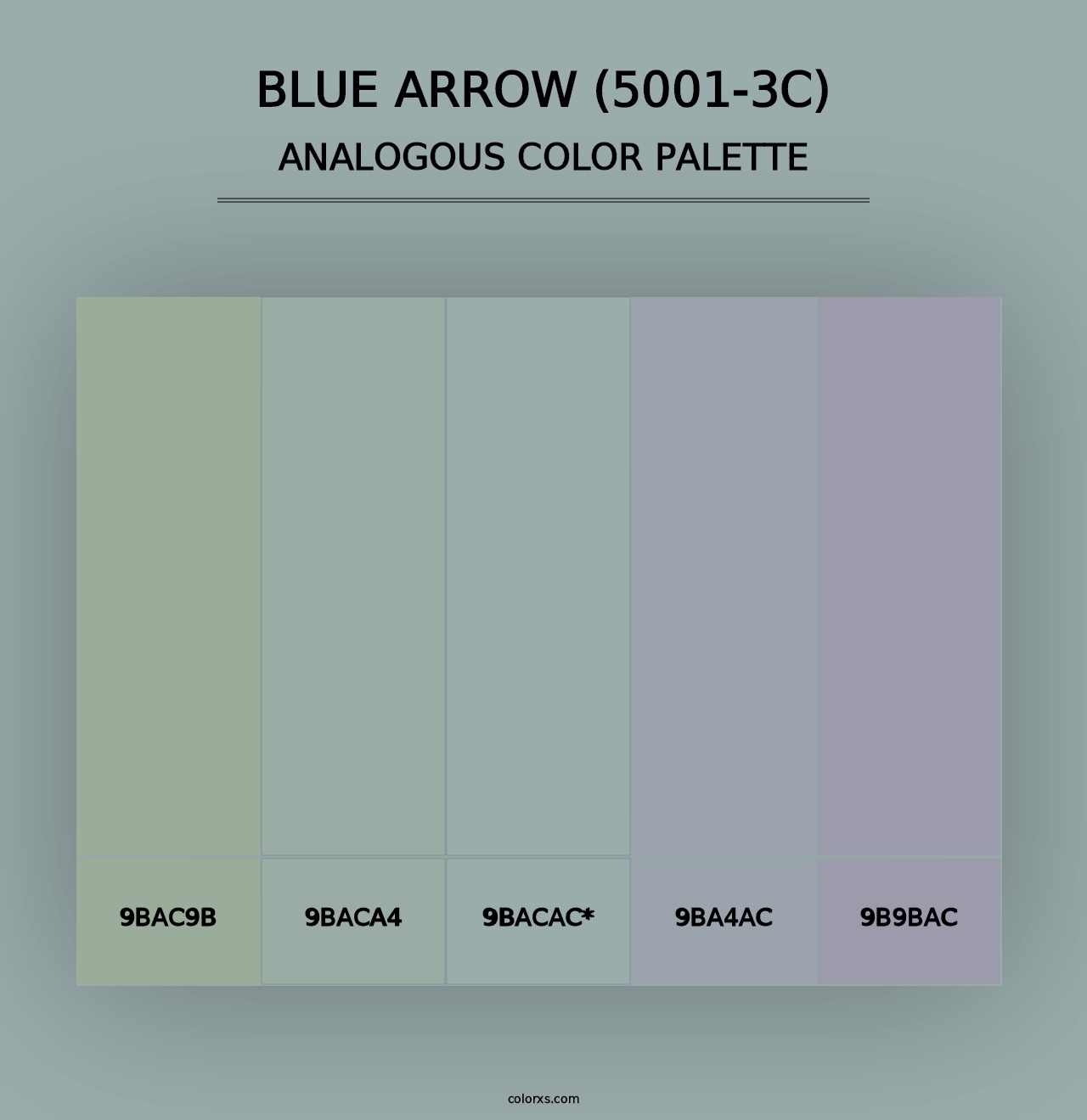 Blue Arrow (5001-3C) - Analogous Color Palette