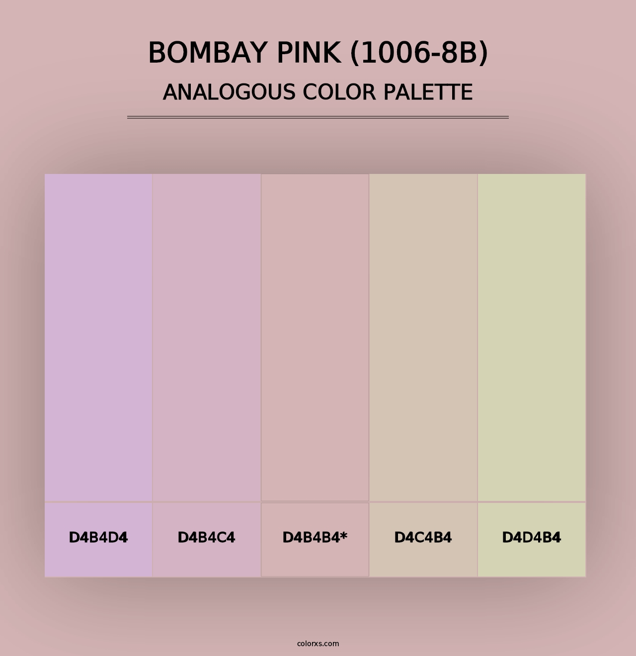 Bombay Pink (1006-8B) - Analogous Color Palette