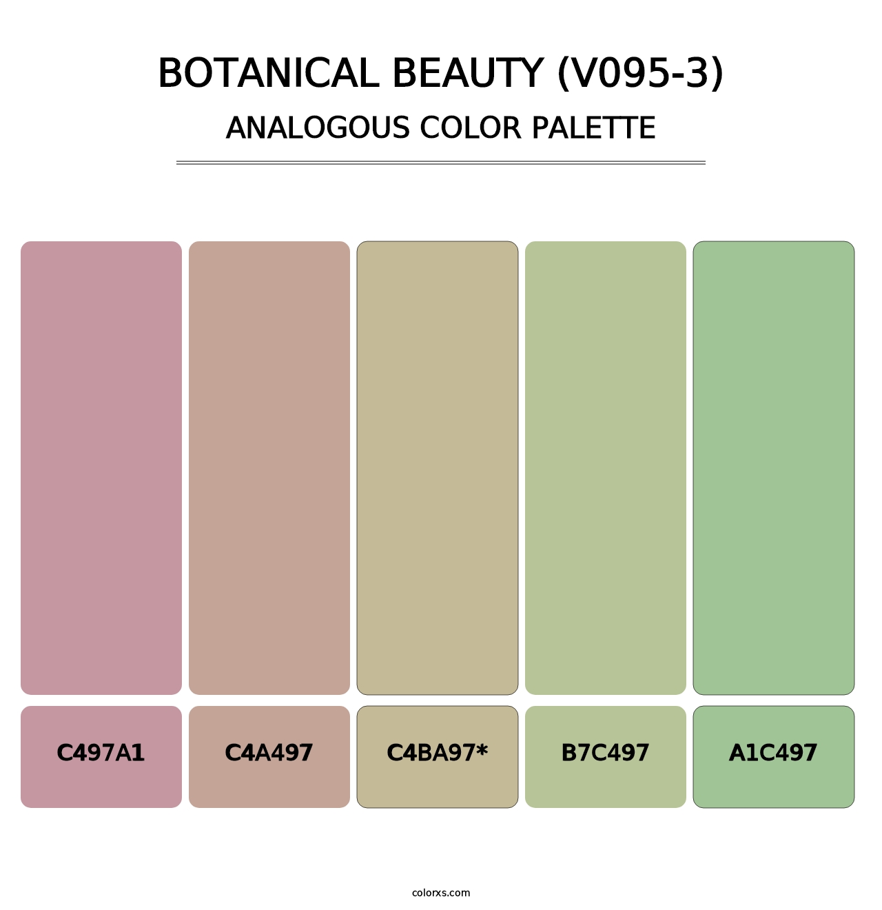 Botanical Beauty (V095-3) - Analogous Color Palette