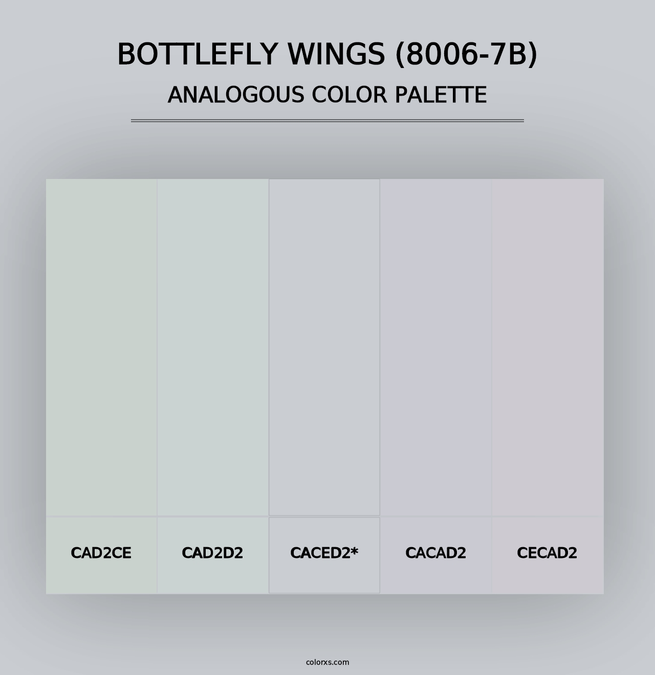 Bottlefly Wings (8006-7B) - Analogous Color Palette