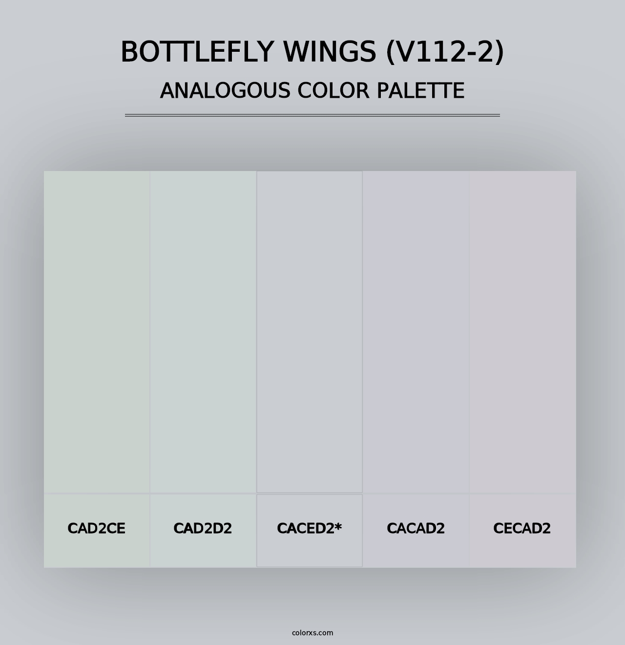 Bottlefly Wings (V112-2) - Analogous Color Palette