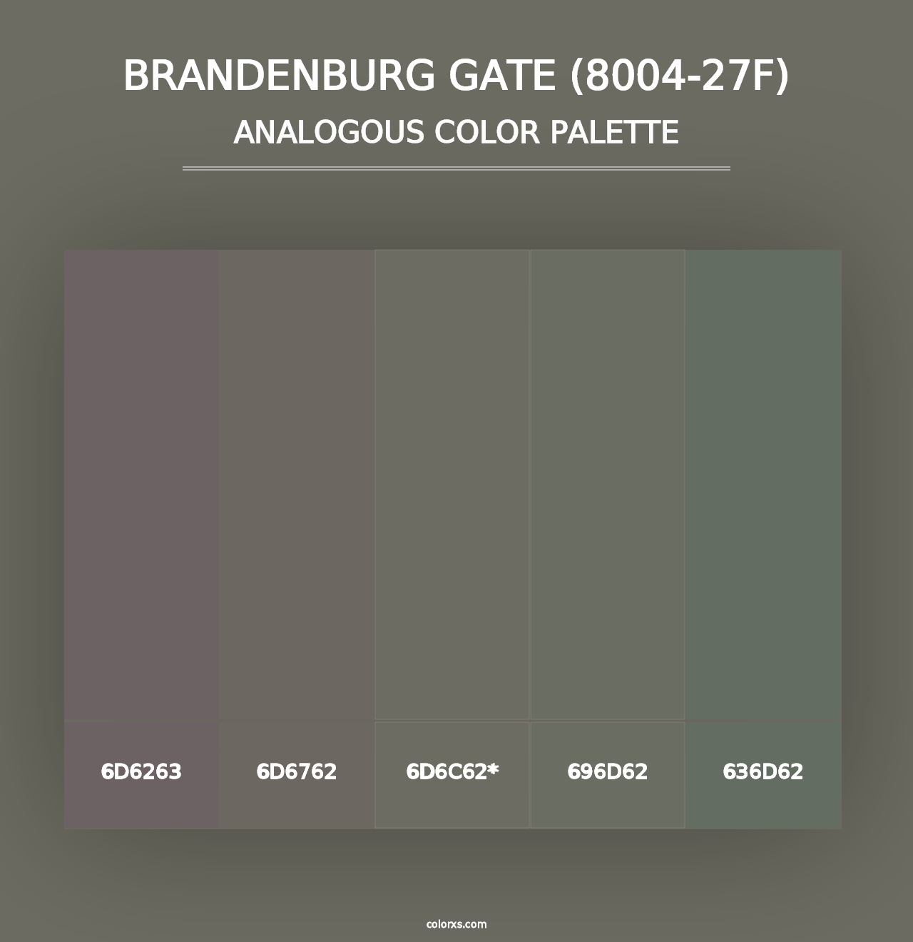 Brandenburg Gate (8004-27F) - Analogous Color Palette