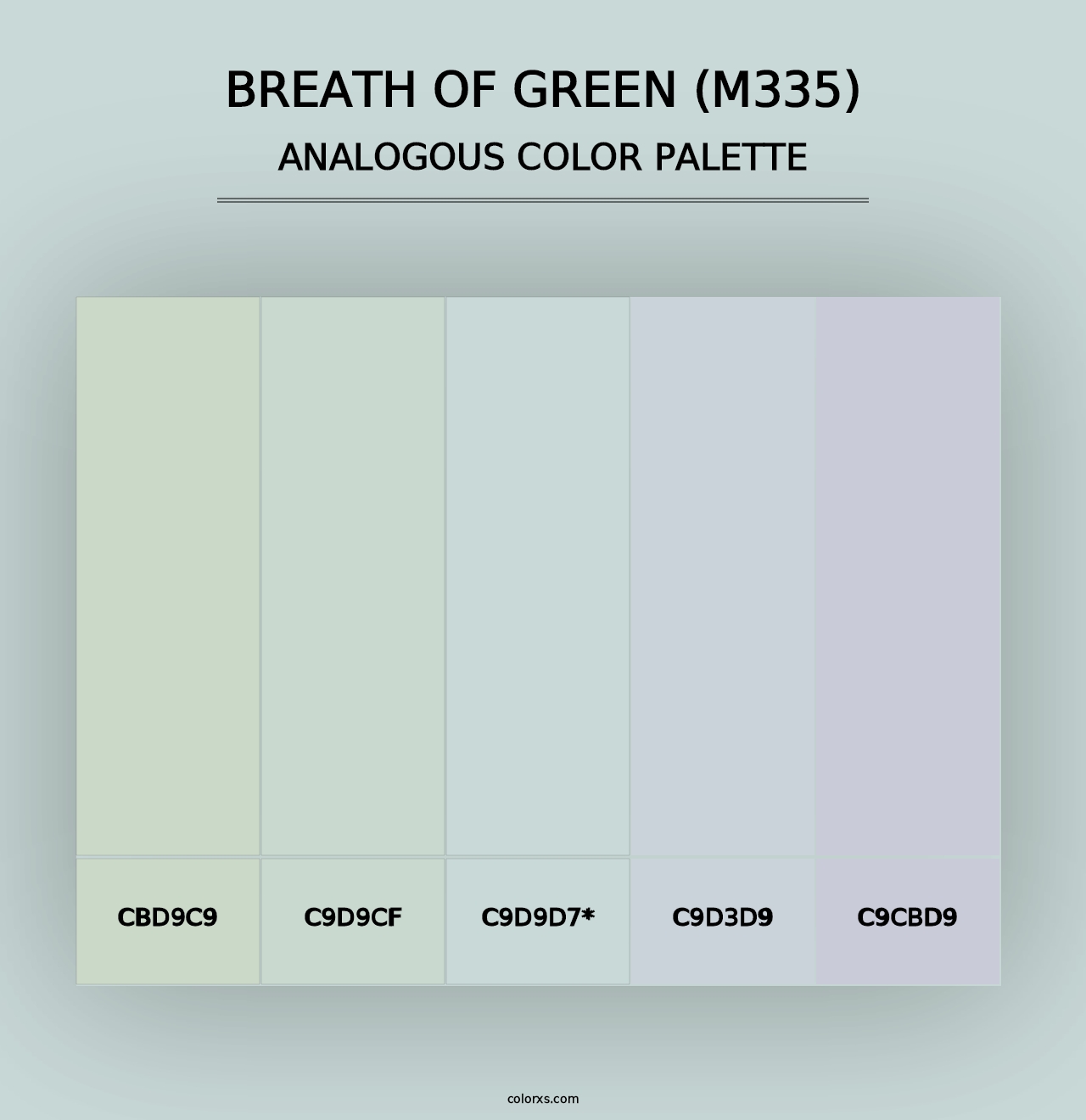 Breath of Green (M335) - Analogous Color Palette