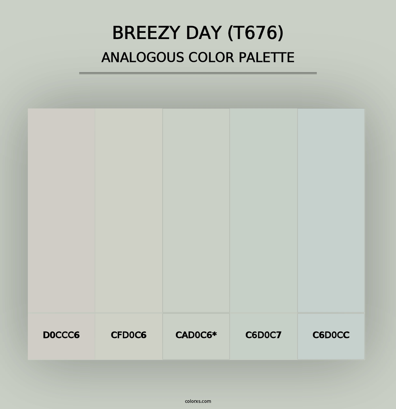 Breezy Day (T676) - Analogous Color Palette