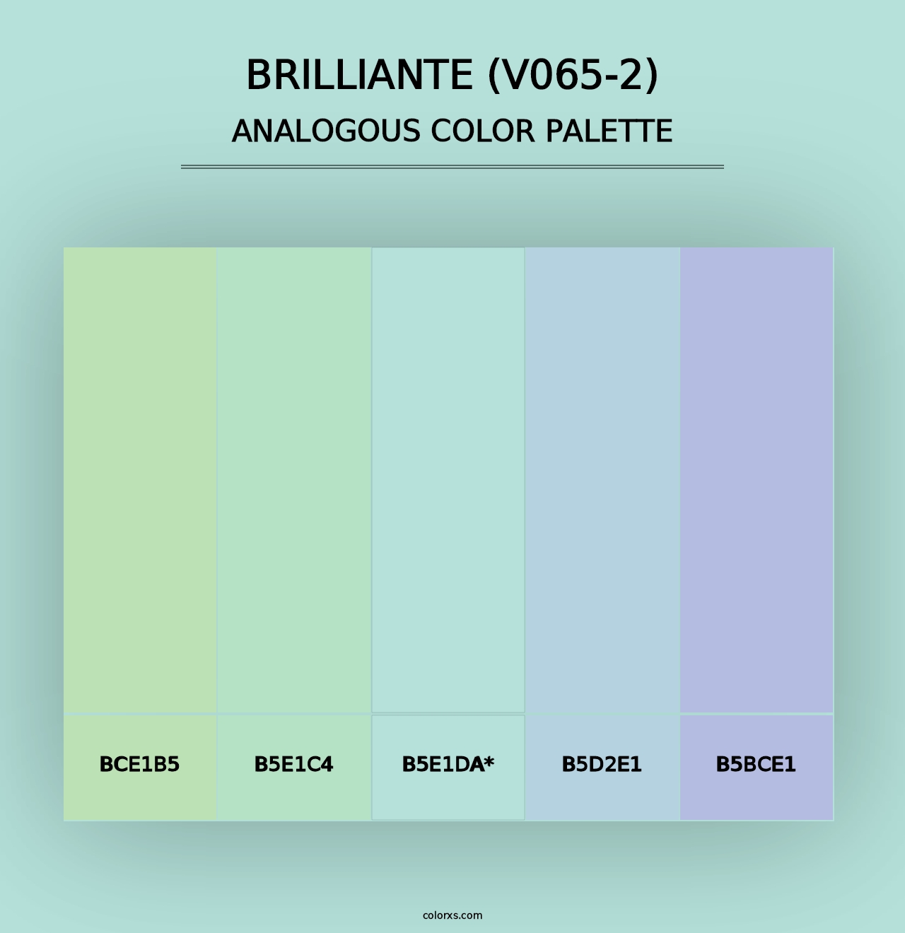 Brilliante (V065-2) - Analogous Color Palette