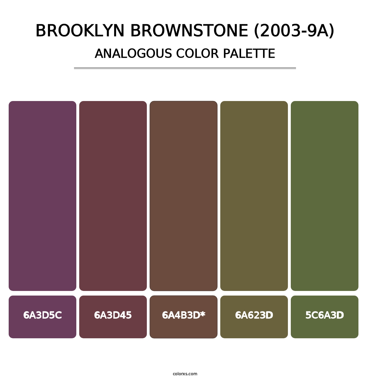 Brooklyn Brownstone (2003-9A) - Analogous Color Palette