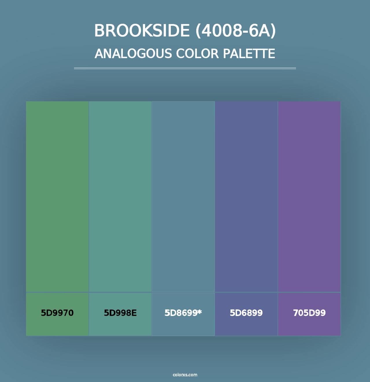 Brookside (4008-6A) - Analogous Color Palette