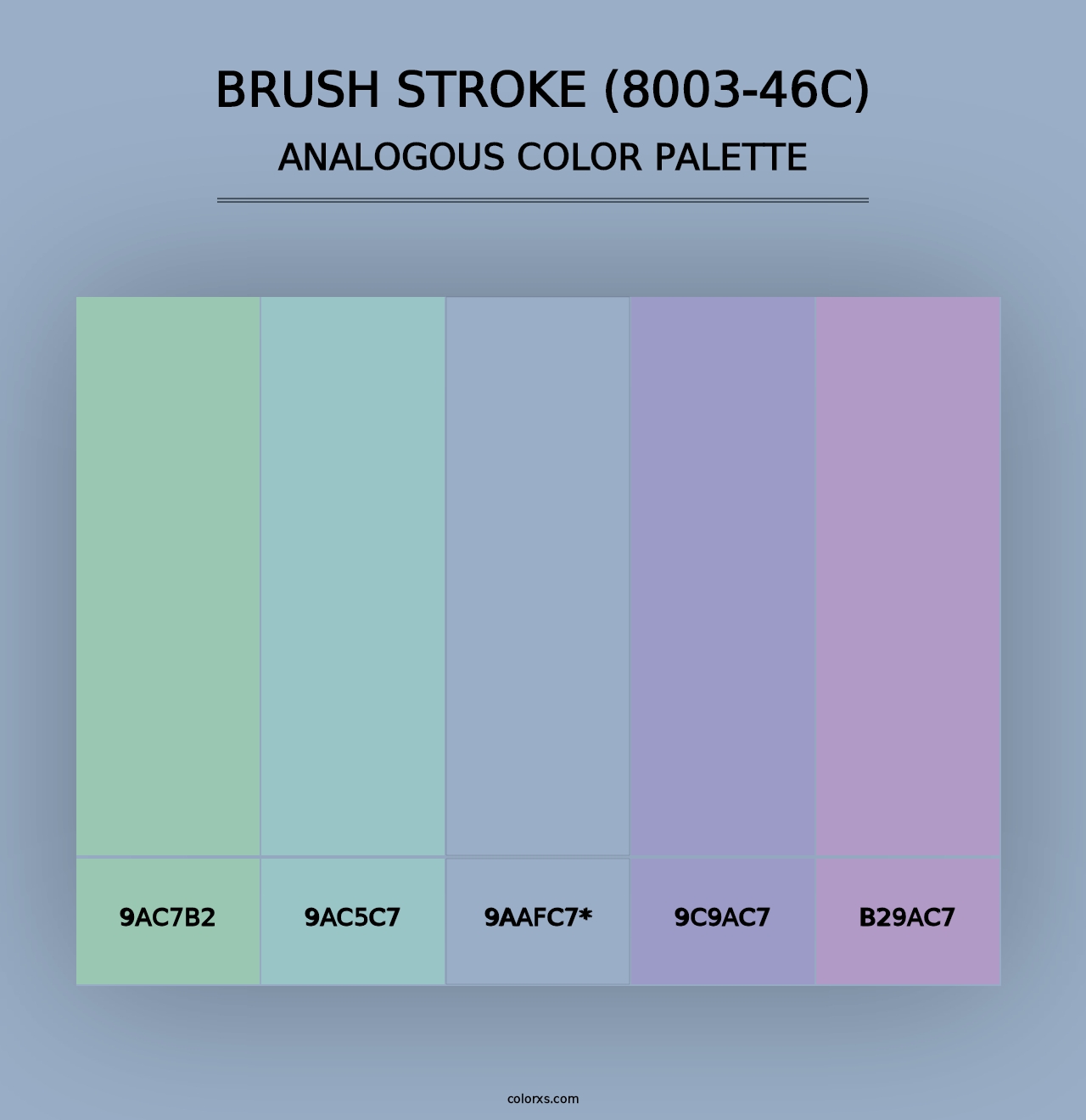 Brush Stroke (8003-46C) - Analogous Color Palette