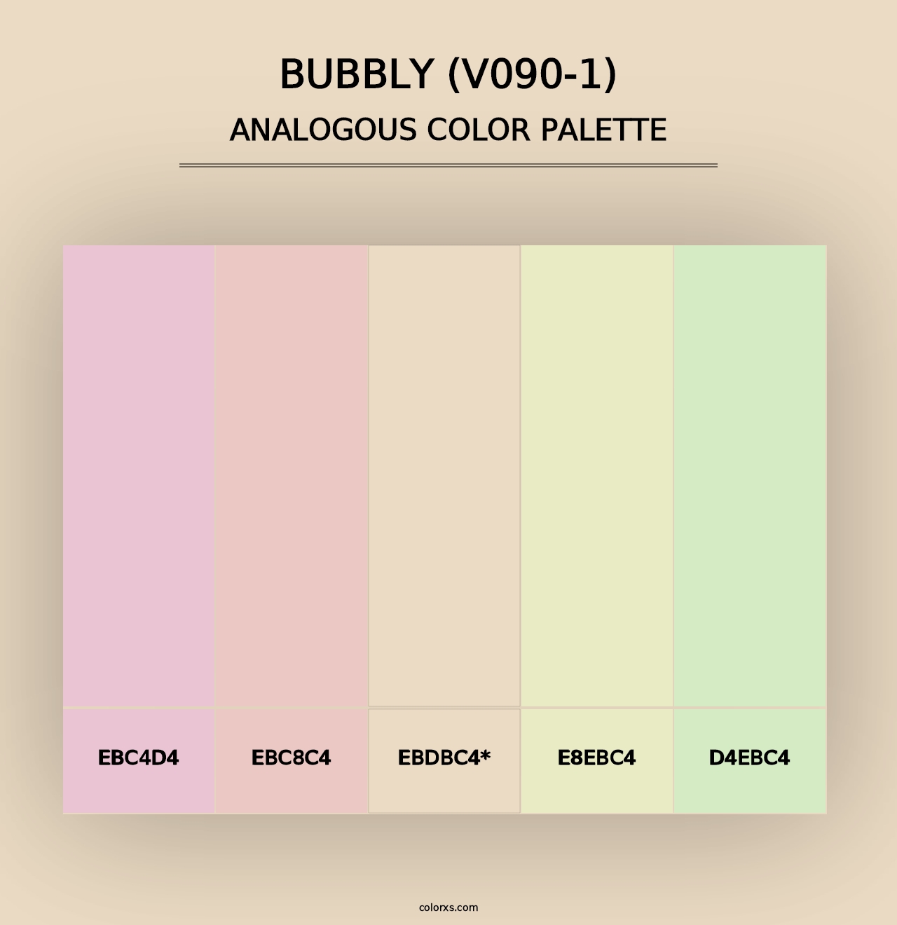 Bubbly (V090-1) - Analogous Color Palette