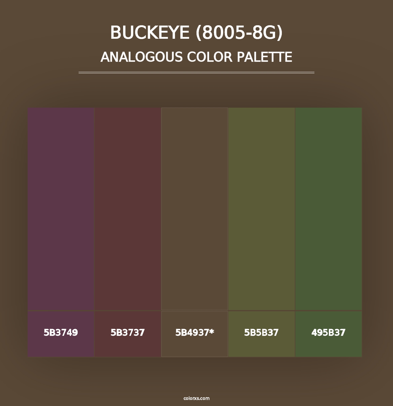 Buckeye (8005-8G) - Analogous Color Palette