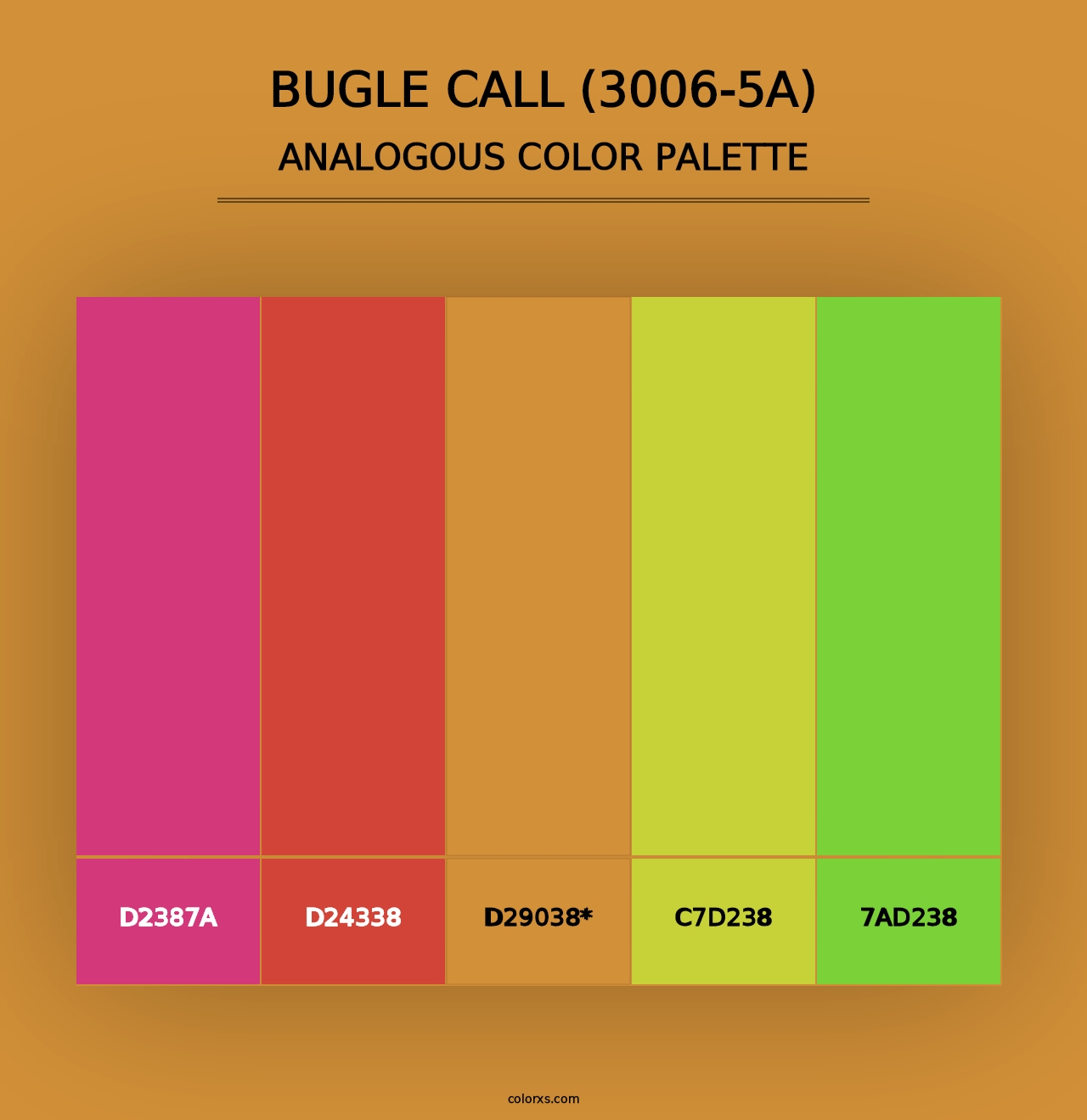 Bugle Call (3006-5A) - Analogous Color Palette