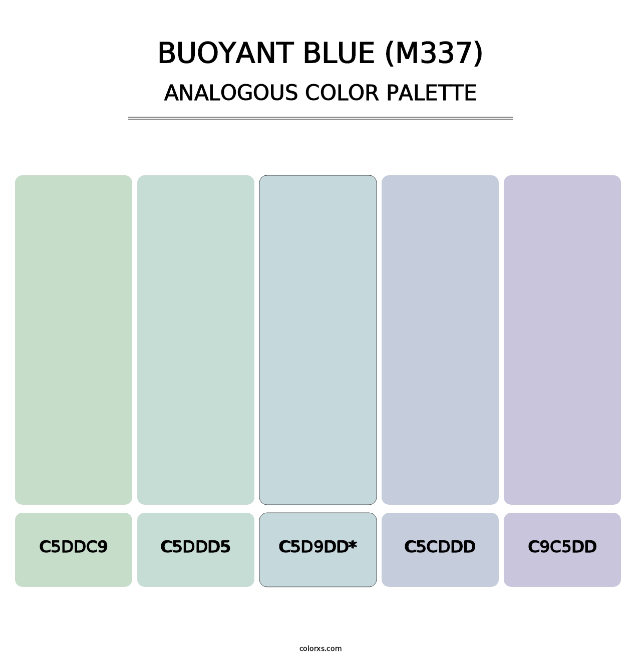 Buoyant Blue (M337) - Analogous Color Palette