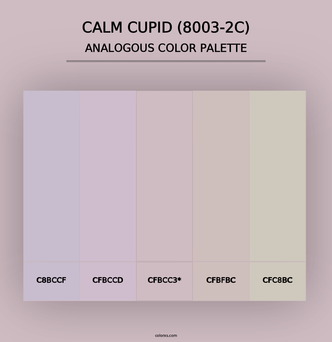 Calm Cupid (8003-2C) - Analogous Color Palette