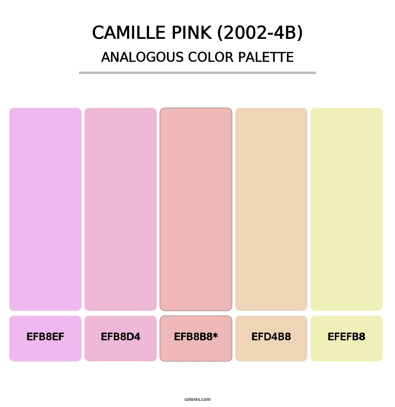 Camille Pink (2002-4B) - Analogous Color Palette