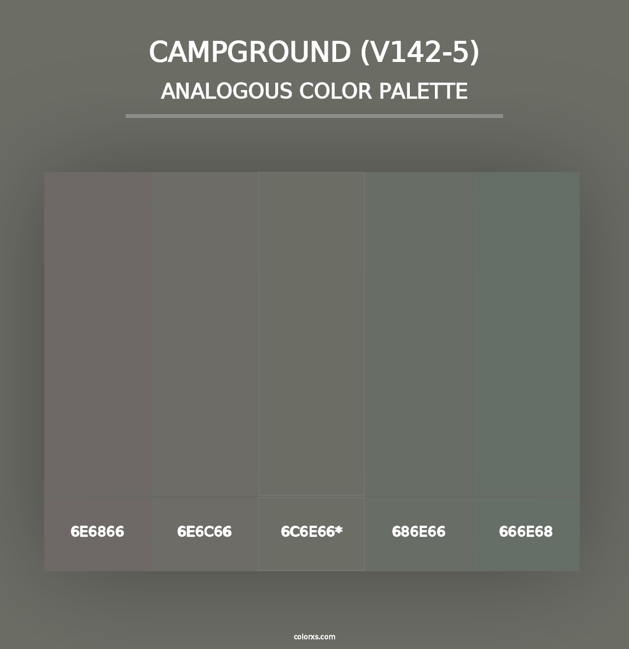 Campground (V142-5) - Analogous Color Palette