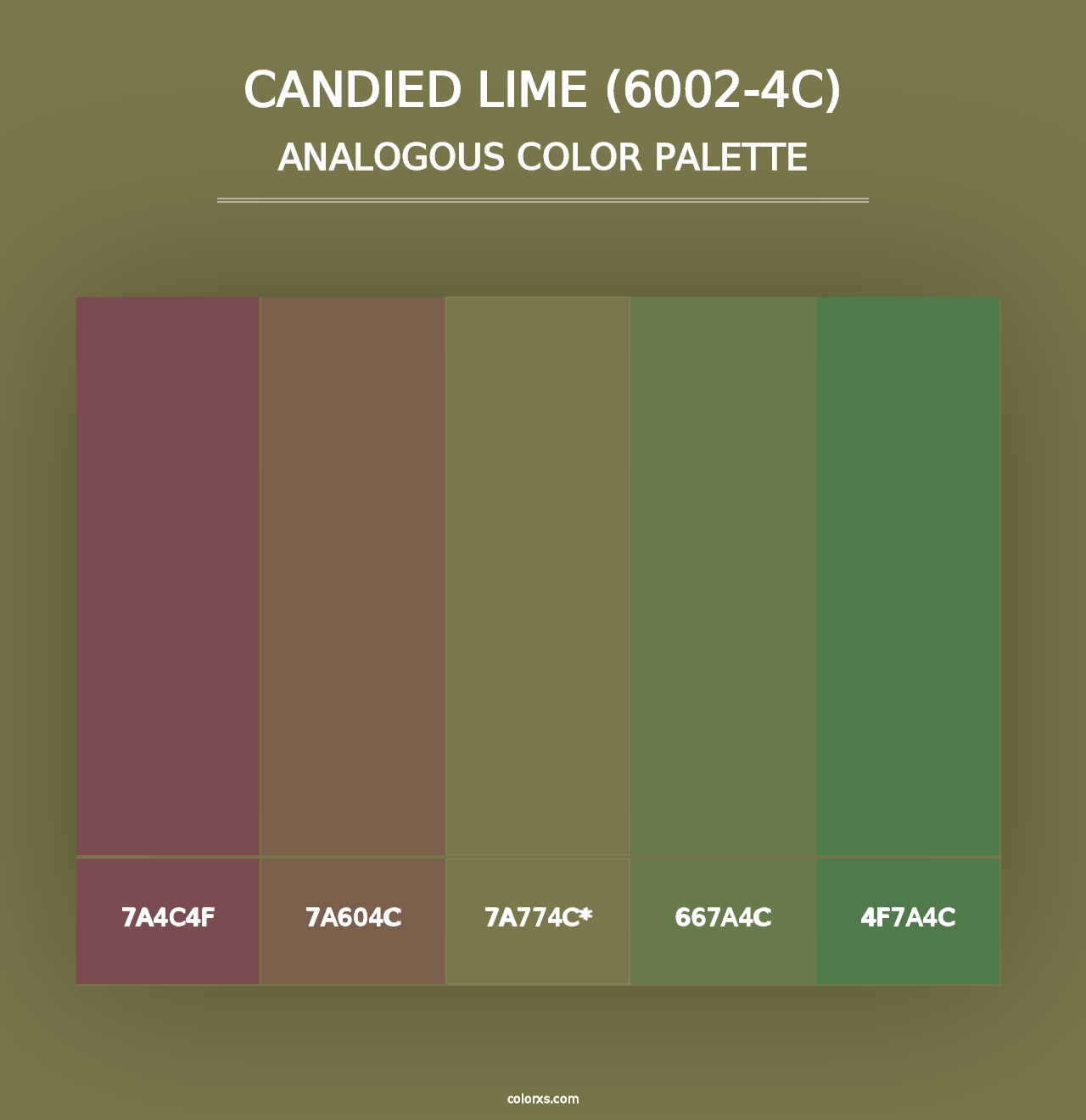 Candied Lime (6002-4C) - Analogous Color Palette