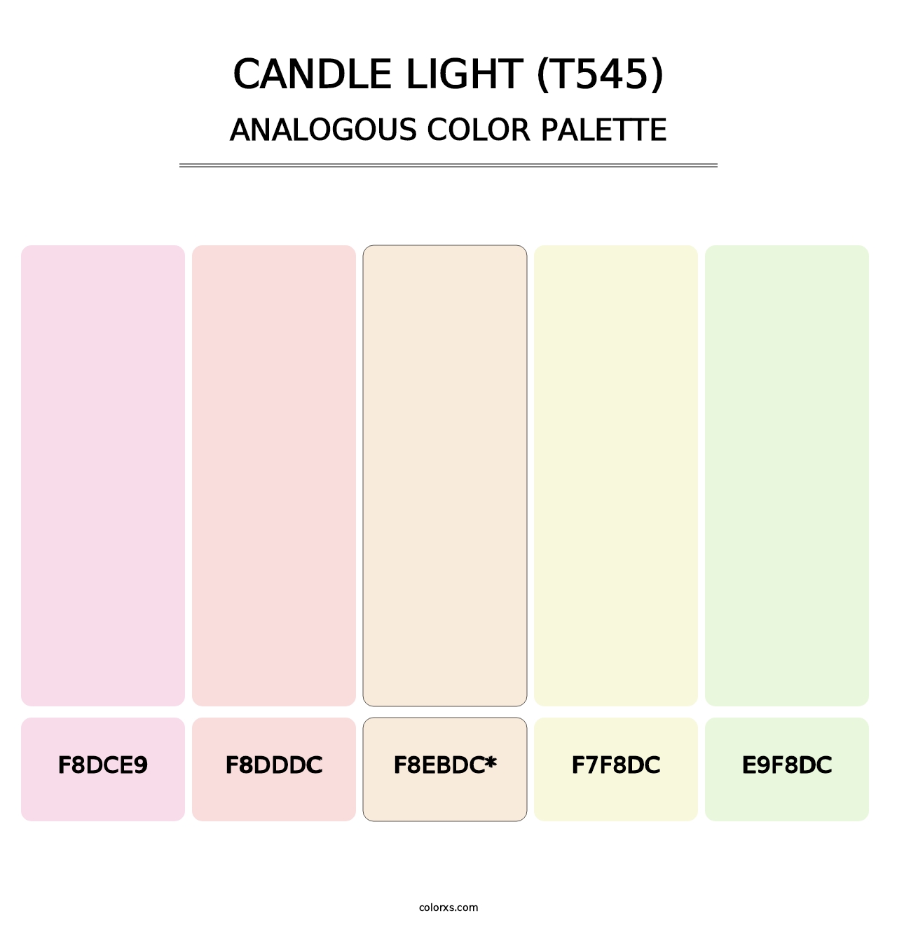 Candle Light (T545) - Analogous Color Palette