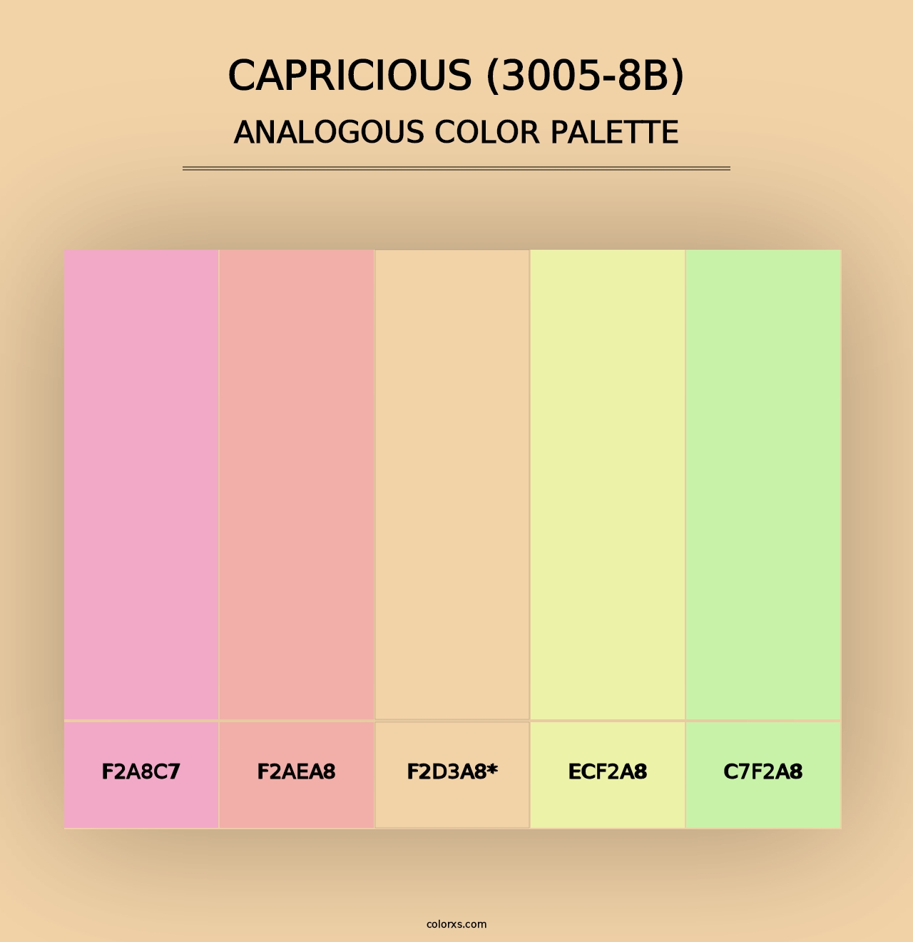 Capricious (3005-8B) - Analogous Color Palette