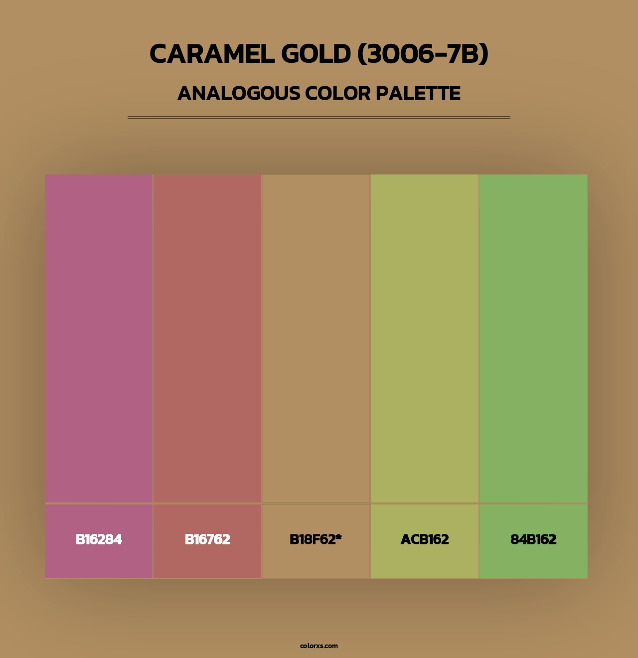 Caramel Gold (3006-7B) - Analogous Color Palette