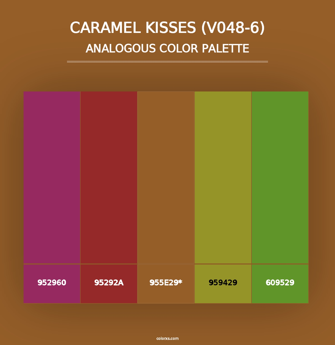 Caramel Kisses (V048-6) - Analogous Color Palette