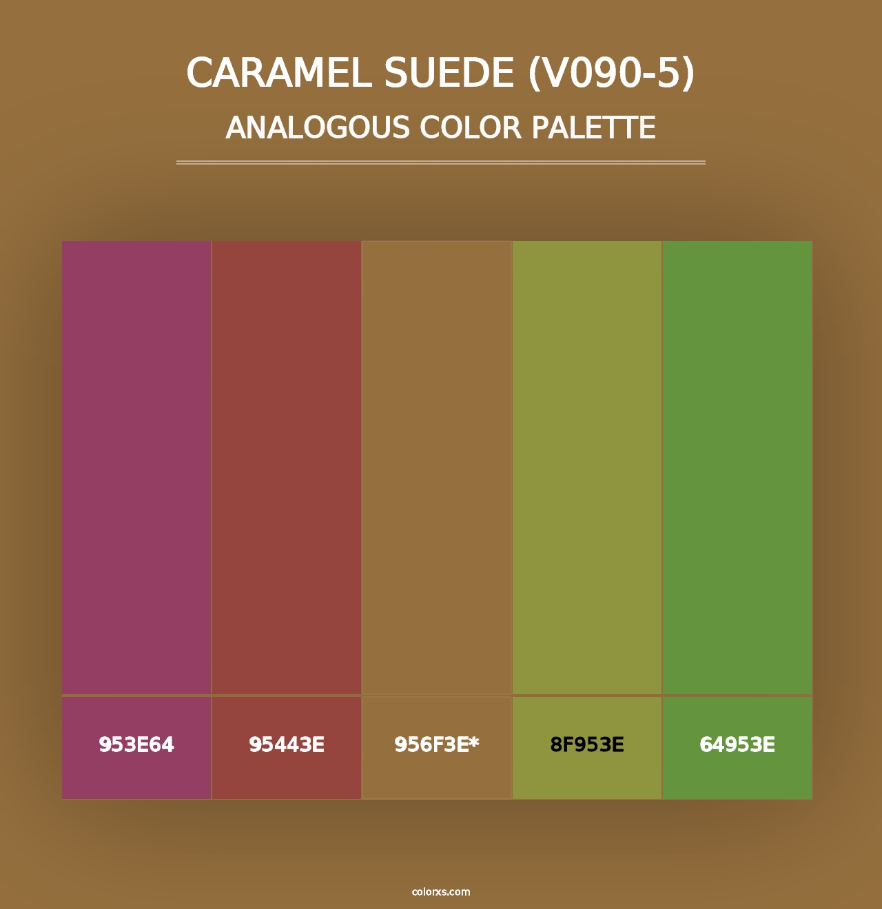 Caramel Suede (V090-5) - Analogous Color Palette