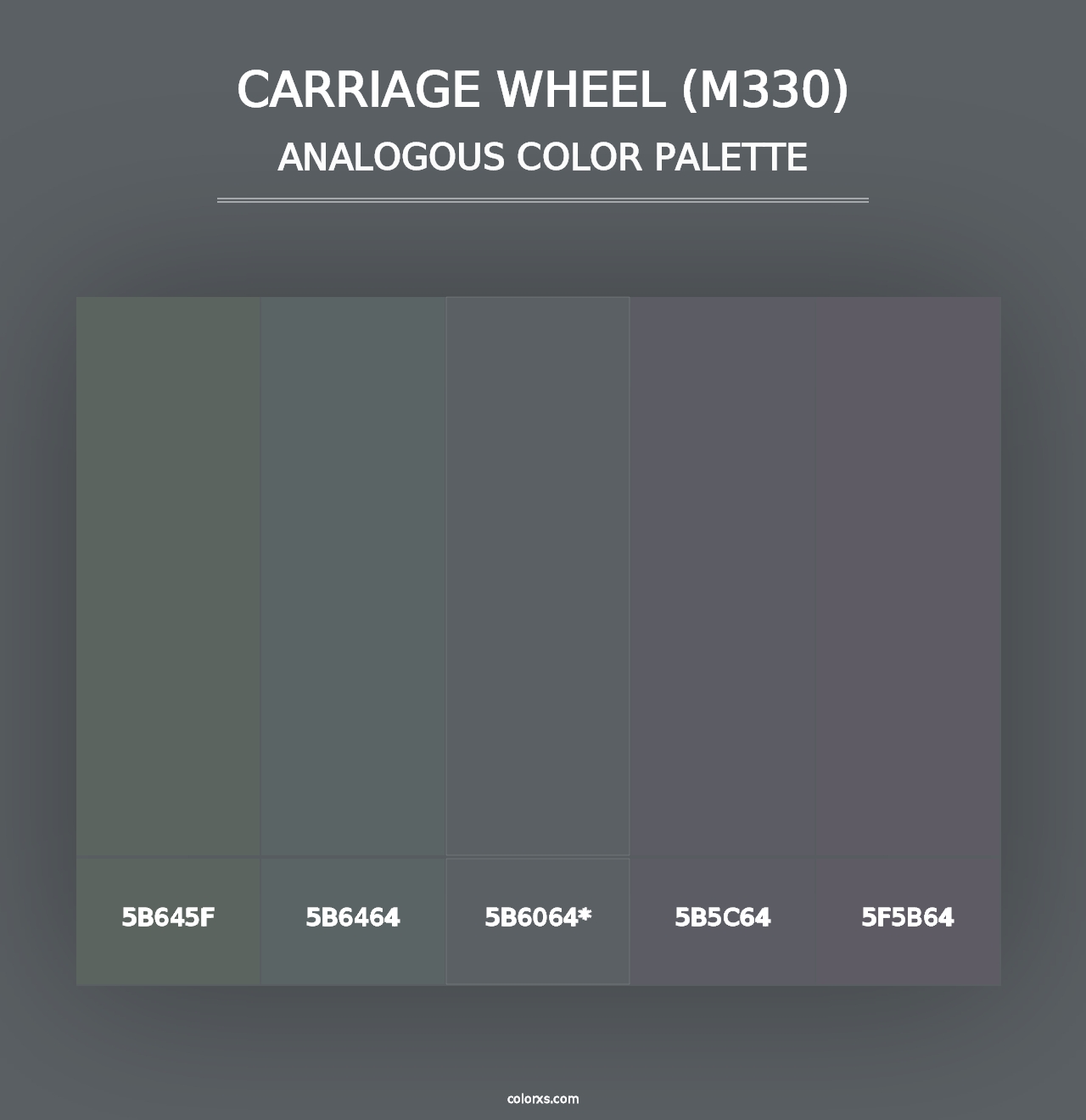 Carriage Wheel (M330) - Analogous Color Palette