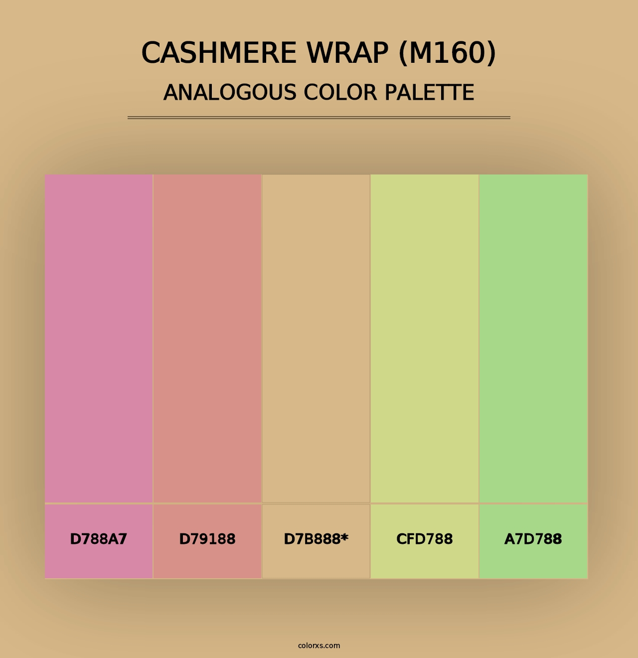 Cashmere Wrap (M160) - Analogous Color Palette