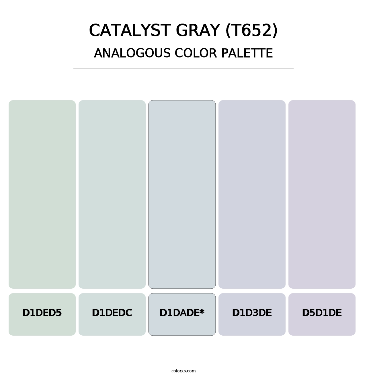 Catalyst Gray (T652) - Analogous Color Palette