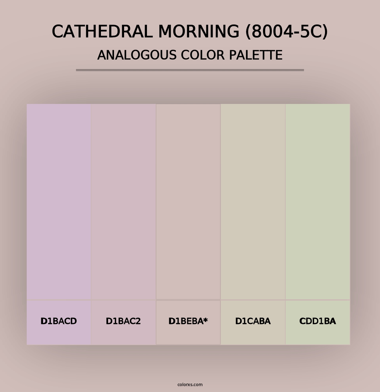 Cathedral Morning (8004-5C) - Analogous Color Palette