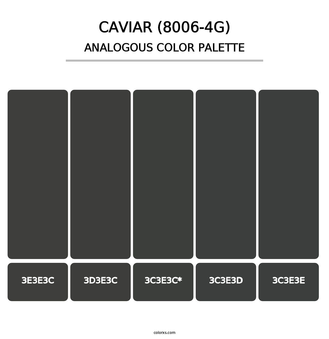 Caviar (8006-4G) - Analogous Color Palette