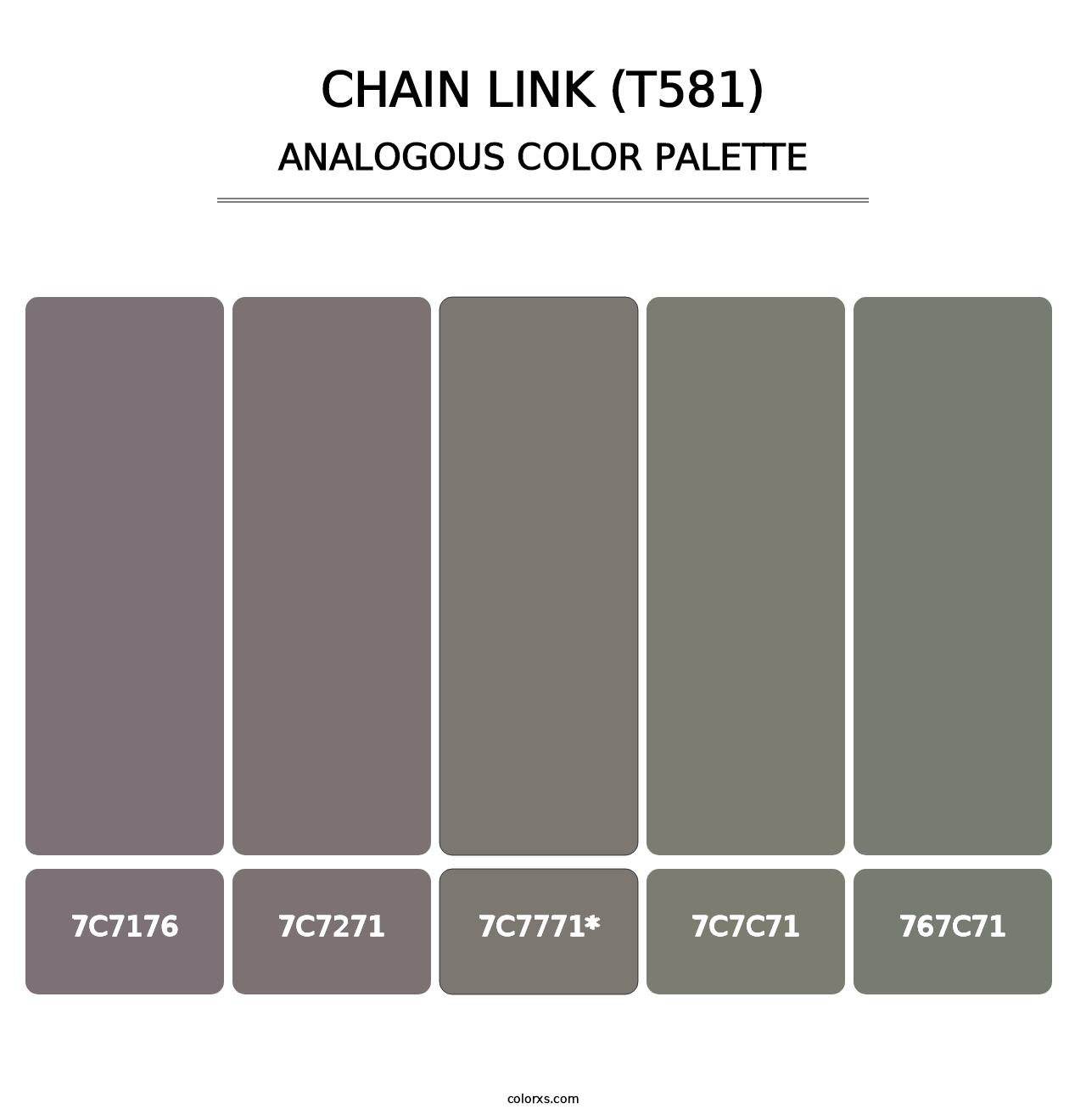 Chain Link (T581) - Analogous Color Palette