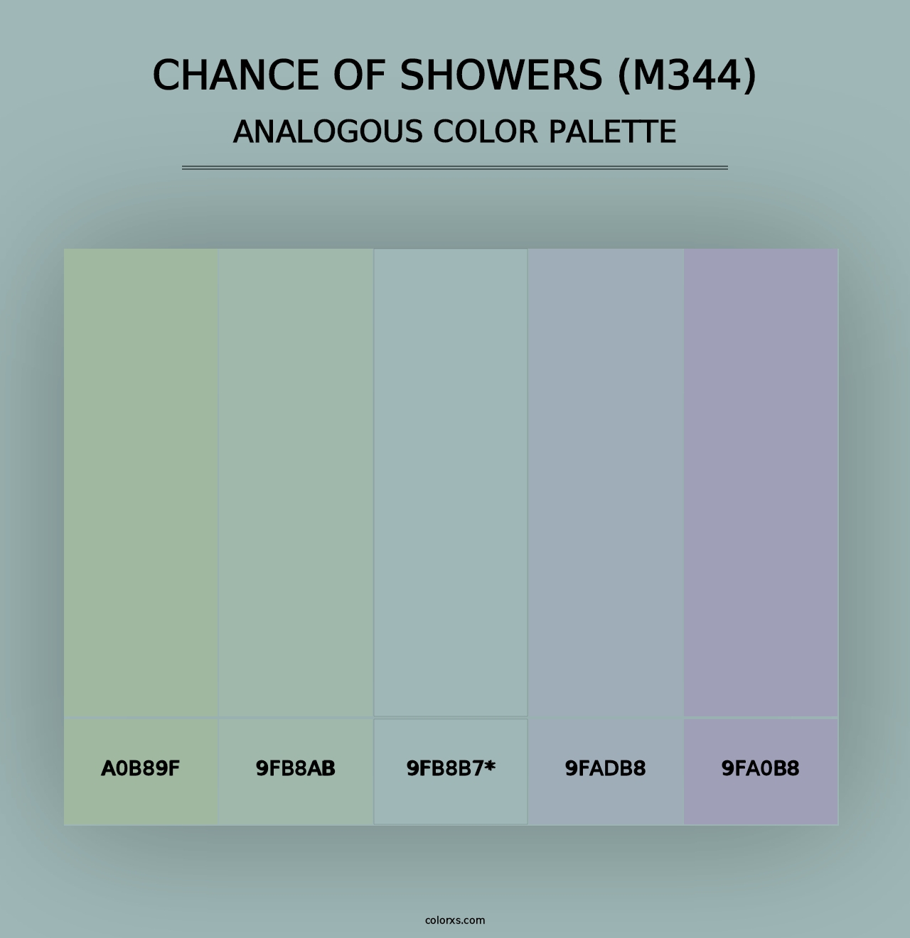 Chance of Showers (M344) - Analogous Color Palette