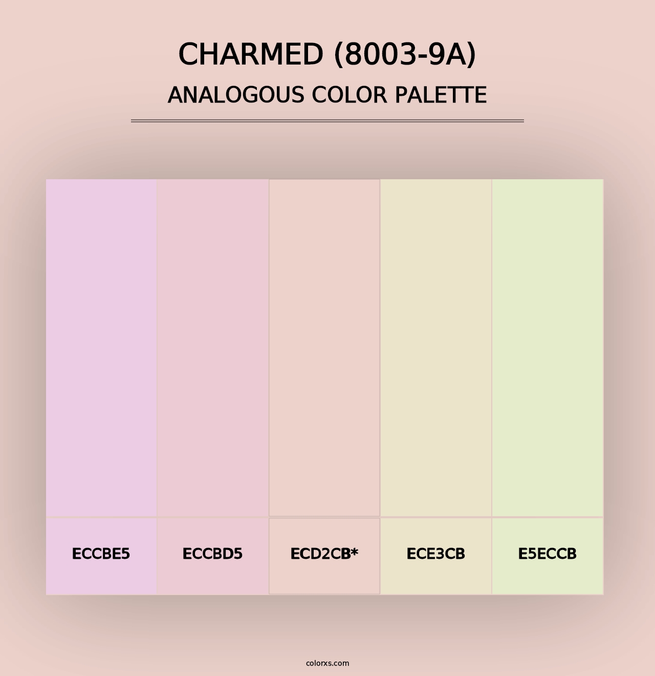 Charmed (8003-9A) - Analogous Color Palette