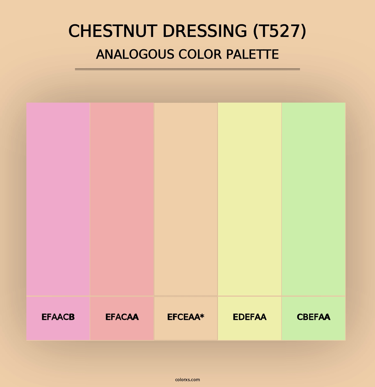 Chestnut Dressing (T527) - Analogous Color Palette