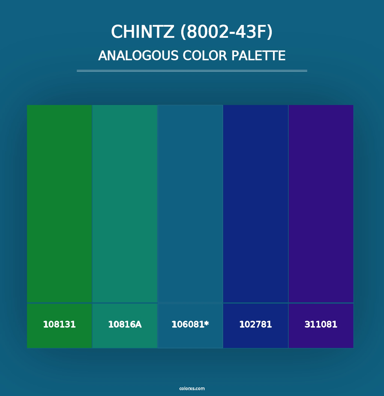 Chintz (8002-43F) - Analogous Color Palette