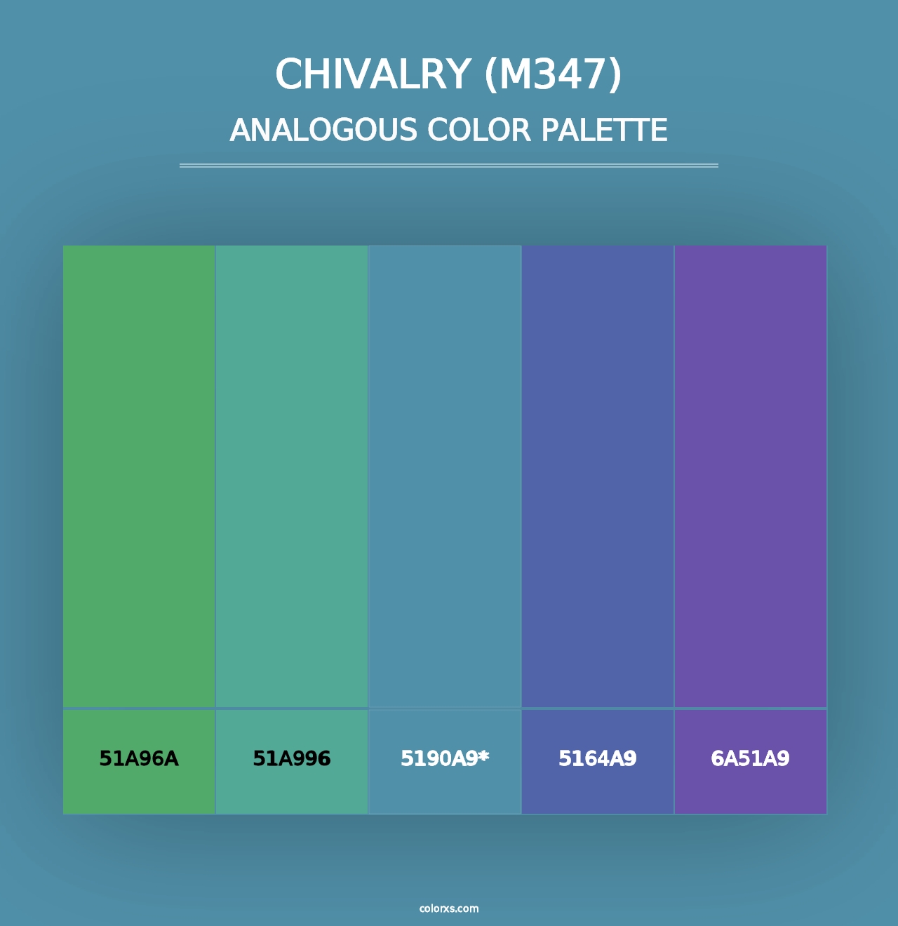 Chivalry (M347) - Analogous Color Palette