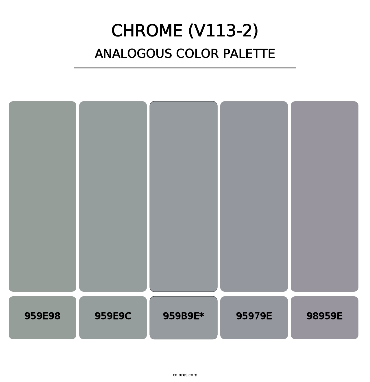 Chrome (V113-2) - Analogous Color Palette