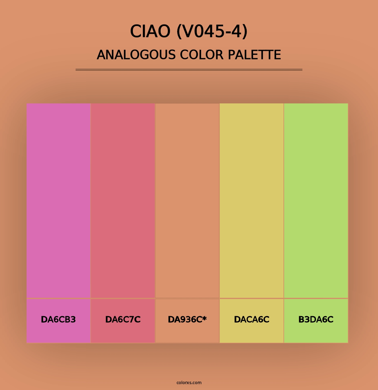 Ciao (V045-4) - Analogous Color Palette